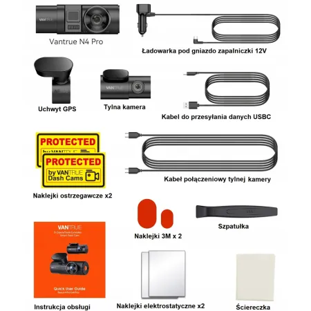 Kamera samochodowa Vantrue N4 PRO